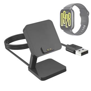 데스크탑 스탠드 충전기 어댑터 Xiaomi Redmi Watch 6/5/4 Active/Lite 전원 충전 액세서리용 USB 충전 케이블 도킹 스테이션