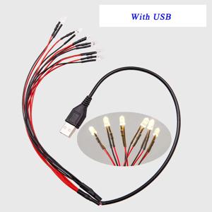 USB Led 구슬로 소형 소형 야간 조명/전구 재료 조명 실내 인형 집 장면 레이아웃 디오라마 키트 1Pc