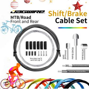 JAGWIRE 컴플리트 유니버설 로드 MTB 시프트/브레이크 케이블 4/5mm 변속기 브레이크 케이블 세트 액세서리 크리스마스 사이클링 부품