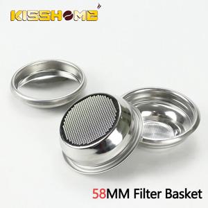 커피 필터 바구니 58mm 스테인레스 스틸 E61 Gaggia Portafilter 교체 에스프레소 메이커 액세서리 Barista Tools