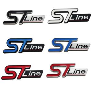 ST 라인 금속 3D 스티커 스타일링 자동차 그릴 메쉬 장식 및 펜더 외부 장식, 포드 포커스 몬데오 에지 익스플로러용