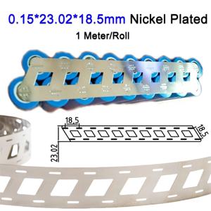1 미터 0.15*23.02*18.5mm 니켈 도금 스트랩 스트립 스폿 용접 18650 리튬 배터리 셀용 오프셋 벨트