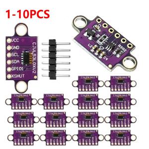 1-10PCS VL53L0X 비행 시간(ToF) 레이저 거리 측정 센서 브레이크아웃 940nm GY-VL53L0XV2 레이저 거리 모듈 I2C IIC(핀 포함)