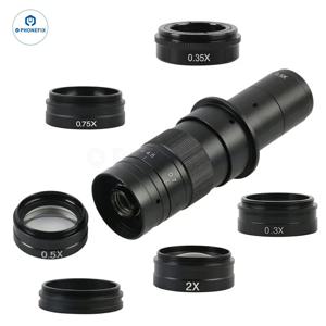 0.3X 0.5X 0.7X 2.0X 산업용 줌 스테레오 쌍안경 삼안경 현미경용 보조 바로우 대물렌즈 나사산 M42mm