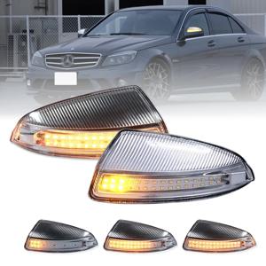 자동차 LED 백미러 회전 신호등 메르세데스-벤츠 C 클래스 W204 S204 W639 W164 ML300 ML500 ML550 C250 C300 C350