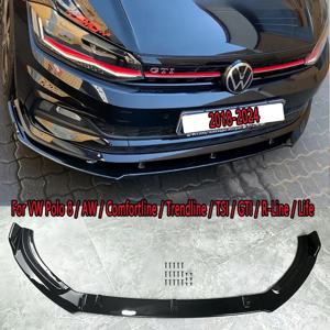 폭스바겐 폴로 8 / AW / Comfortline / Trendline / TSI / GTI / R-Line / Life / 1.0 2017-2024 앞 범퍼 립 턱 스포일러