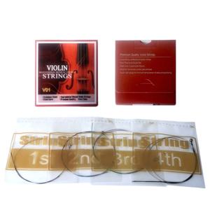1Set/4 String V01 바이올린 현 범용(G-D-A-E) 수입 스틸 코어 실버 와인딩 스트링 미디엄 게이지 - 바이올린 현