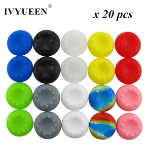 PlayStation 5 4 PS5 PS4 컨트롤러 용 20 PCS 아날로그 엄지 스틱 그립 커버 XBox One 시리즈 Elite X S 용 썸 스틱 캡