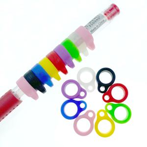 8mm 범용 분실 방지 칫솔 펜 목걸이, 휴대용 실리콘 링, 낙하 방지 기능, 음성 증폭기용 펜슬