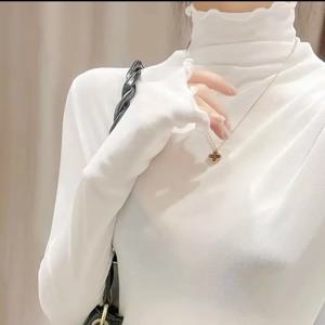 하이 넥 쉬어 메쉬 탑 여성 의류 긴 소매 터틀넥 티셔츠 한국 섹시한 블랙 화이트 베이지 셔츠를 통해 볼 새로운