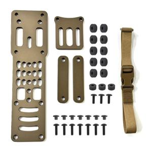 전술 금속 모듈 형 권총 홀스터 어댑터 홀스터 드롭 다리 밴드 사냥 Airsoft QLS 플랫폼 용 빠른 당겨 그리기