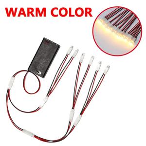 3V 소형 Led 구슬 작은 밤 빛/전구 DIY 모델 만들기 재료 장난감 인형 집 조명 장면 레이아웃 디오라마 1SET