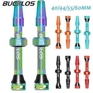 BUCKLOS 자전거 튜브리스 밸브 40MM 44MM 55MM 60MM 도로 산악 자전거 Presta 밸브 고품질 타이어 젖꼭지 MTB 액세서리