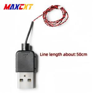 0.8mm 핀 DIY 5v 조명 50cm USB 전원 케이블 레고 USB 전원 코드와 호환 DIY 장식 램프 USB 와이어 장난감 액세서리