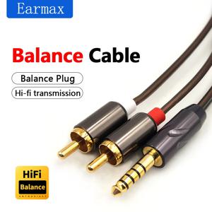 파워 앰프용 교체형 RCA 오디오 플레이어, 업그레이드 케이블 2 개, RCA 잭, 2.5mm, 4.4mm