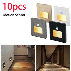 모션 센서 라이트 AC110V-220V 적외선 인체 유도 야간 풋라이트 LED PIR 센서 계단 복도 현관 조명