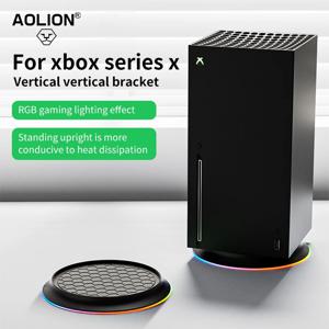 XBOX 시리즈 X 콘솔 용 새로운 수직 냉각 스탠드 홀더 Xbox 호스트 콘솔 액세서리 용 RGB 기본 스탠드 브래킷