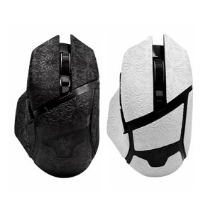 마우스 그립 테이프 스케이트 수제 스티커 Razer Basilisk X Hyperspeed Wireless Ultimate V2 V3 용 미끄럼 방지 도마뱀 피부 빨아 땀