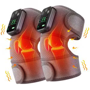전기 가열 진동 무릎 마사지 패드 3 in 1 어깨 팔꿈치 온찜질 열 조인트 브레이스 근육 이완 마사지기