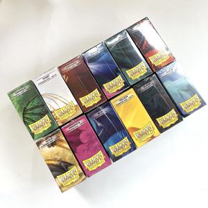 드래곤 쉴드 매트 블루, 블랙, 클리어 데크 보호 슬리브, 보드 게임 커버, TCG, PKM, MTG용 표준 크기, 66x91mm, 100 개/로트