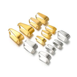 50pcs 스테인레스 스틸 클립 Clasps 펜 던 트 버클 후크 DIY 수 제 보석에 대 한 골드 컬러 커넥터 목걸이 소재 만들기