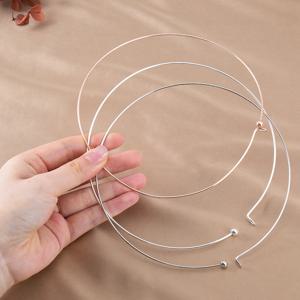 DIY 목걸이 쇄골 쥬얼리에 대 한 1 조각 금속 구리 와이어 목걸이 반지 간단한 초커 목걸이 만들기