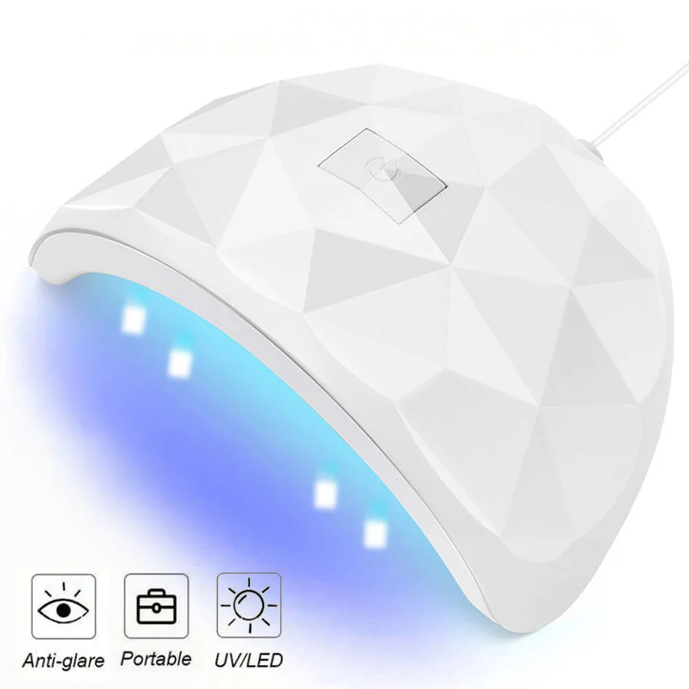 LINMANDA 54W UV LED 램프 네일 건조기 경화 젤 매니큐어 18pcs Led 램프 USB 스마트 타이머 태양 빛 네일 아트 도구