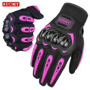Suomy 여름 메쉬 오토바이 장갑 남성 여성 통기성 모토 크로스 오토바이 모토 레이싱 장갑 터치 스크린 Guantes