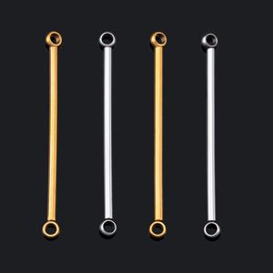 20pcs 10pcs 바 스틱 커넥터 DIY 드롭 귀걸이에 대 한 스테인레스 스틸 골드 컬러 커넥터 쥬얼리 목걸이 구성 요소 만들기