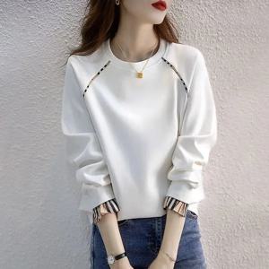 봄 가을 여성 코튼 후드 티 스웨터 셔츠 새로운 여성 패션 긴팔 풀오버 탑 캐주얼 세련된 후드 셔츠