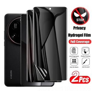 Xiaomi 15 Ultra 14T 13T 12T Pro 개인 정보 보호 하이드로 겔 필름 용 2Pcs 안티 스파이 화면 보호기 Xiaomi 15 14 13 Pro 13 12 11 Lite
