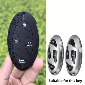 현대 산타페 MX5 투손 2025 Ioniq 2021 코나 2024 내구성 보호 쉘에 대한 실리콘 자동차 원격 키 Fob 케이스 커버 홀더