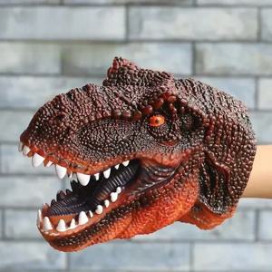 손 인형 공룡 머리 모델 장난감 T-Rex 디노 공원 인형 공룡 세계 부드러운 장난감 선물용