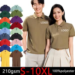 2025 작업 폴로 여성 남성 플러스 사이즈 S-10xl 폴로 셔츠 남성 여성 이미지 사용자 정의 텍스트 로고 대형 맞춤 도매상의