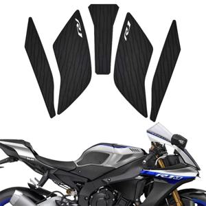 오토바이 측면 연료 탱크 패드 보호 스티커 무릎 그립 트랙션 패드 야마하 YZF R1 R1M YZFR1 YZF-R1 2015-2021용