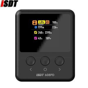 ISDT 608PD Lipo 밸런스 충전기 방전기 DC 240W/10A PD 140W/5A RC 배터리 용 스마트 디지털 충전기 LiFe/Lilon/LiPo/LiHV