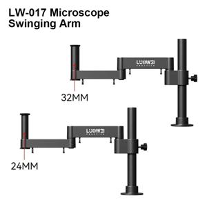 Luowei LW-017 현미경 스윙 암 브래킷 회전 범용 유연한 접이식 조절 식 고정 리프팅 금속 브래킷 세트