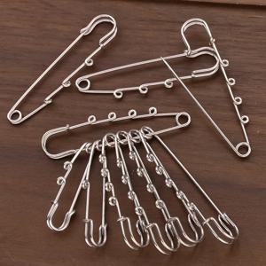 10pcs 대형 안전 핀 브로치 빈 자료 DIY 쥬얼리 의류 공예 만들기 용품 액세서리에 대 한 1/2/3/4/5 루프 반지
