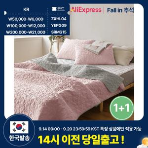 thezari 더자리 1+1 에코항균 누빔 패드 겸 이불 스프레드 2size 4color