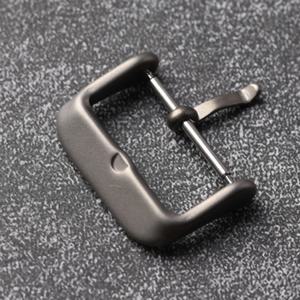 고급 티타늄 합금 복고풍 가죽 스트랩 버클, 18MM 20MM 작은 구멍 금속 버클, 시계 액세서리 버클