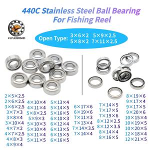 SMR74ZZ, SMR85ZZ ABEC-9 등급 스테인리스 스틸 볼 베어링 10개: 4x7x2.5, 3x6x2.5, 3x8x4, 4x9x4, 6x10x3, 9x17x5, 8x14x4 (낚싯대 릴용 베어링)