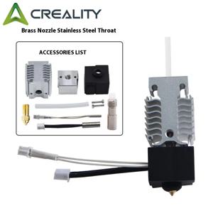 Creality Ender 3 V3 SE 핫 엔드 노즐 키트 효율적인 가열 냉각 열 방출 스테인레스 스틸 목구멍 3D 프린터 액세서리