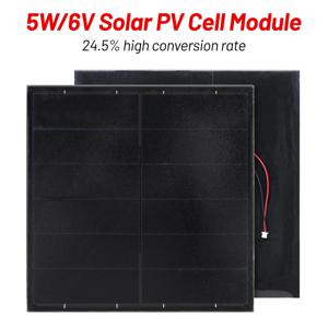미니 태양 전지 패널 5W 6V 셀 모듈 광전지 보드 야외 DIY 175mmx175mm 와이어와 배터리 충전기에 대 한 태양 광 충전 창