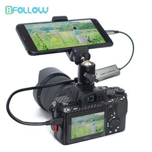 BFOLLOW 안드로이드 폰 태블릿 카메라 모니터로 사용 가능 비디오 캡처 카드 HD 외부 미리보기 필드 어댑터 캠코더 필름메이커용