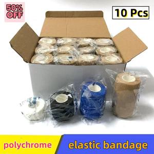 10 롤 운동 랩 테이프 자기 접착 성 탄력 붕대 Elastoplast 스포츠 보호대 무릎 손가락 어깨 문신 액세서리