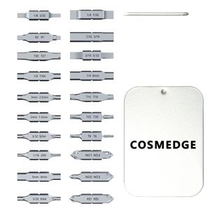 레더맨 멀티툴 액세서리용 플랫 비트 키트, 20PCS 양면 드라이버 비트 어댑터
