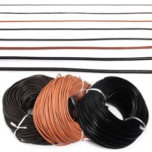 1/1.5/2/2.5/3/4mm 3 색 정품 암소 가죽 라운드 끈 코드 DIY 팔찌 결과 보석 만들기위한 로프 문자열