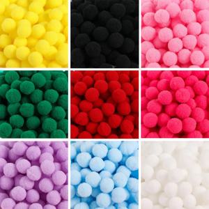 50pcs 10/15mm DIY 바느질 휴일 장식 및 보석 만들기 용품에 대 한 여러 가지 빛깔의 부드러운 솜털 공 Pompom 봉 제 공