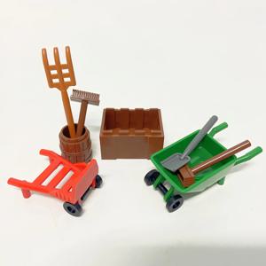 농장 도구 및 주방 용품 DIY 빌딩 블록 소형 도구 호환 MOC 장면 빌딩 액세서리 이상적인 선물
