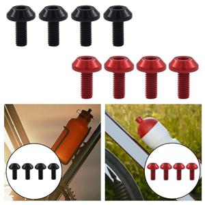 4Pcs 자전거 물병 케이지 볼트 사이클링 액세서리 주전자 홀더 MTB 도로 자전거에 대 한 알루미늄 M5 나사 핸들 자전거 부품